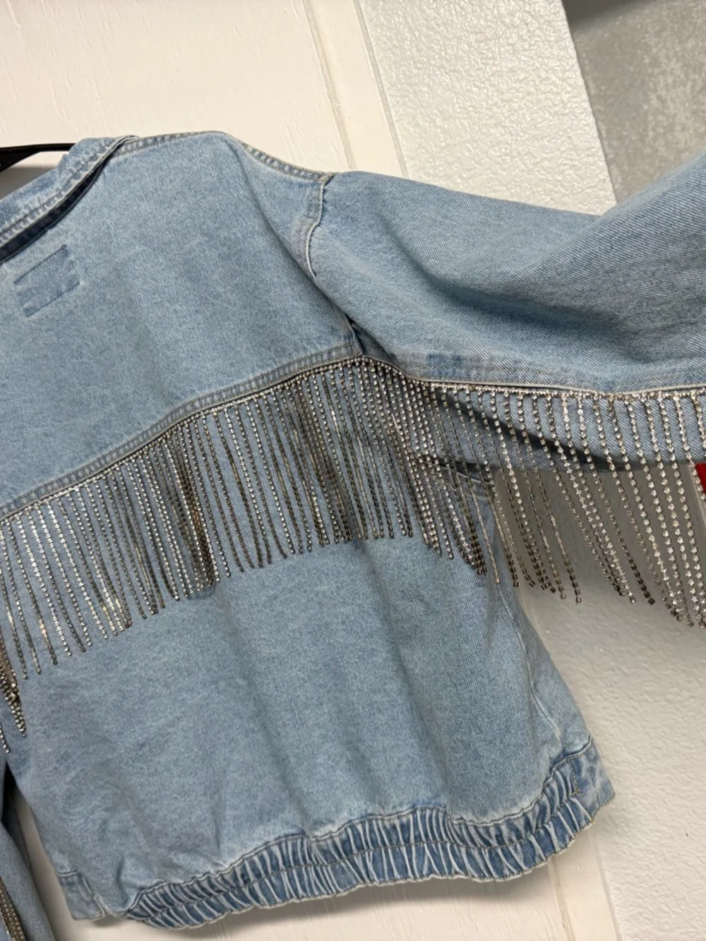We The Free Light Blue Denim Jacket with Silver Hardware - Picture 5 of 10